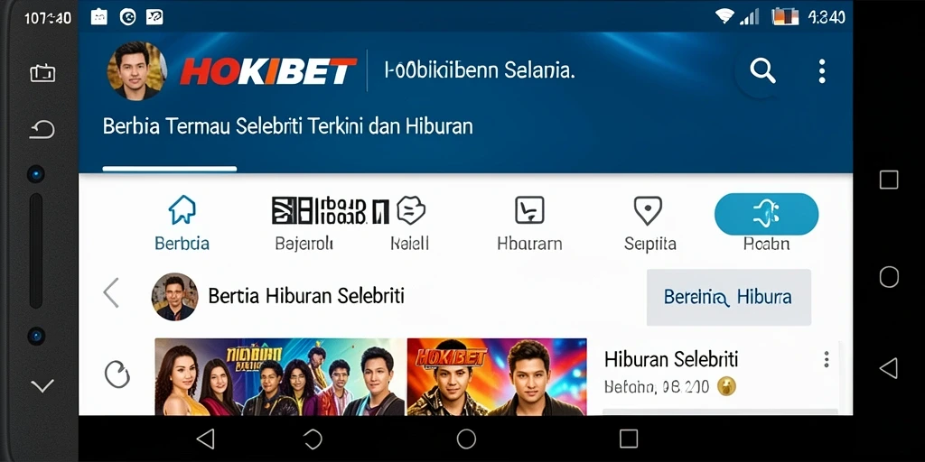Tampilan antarmuka HOKIBET yang stylish dan informatif.