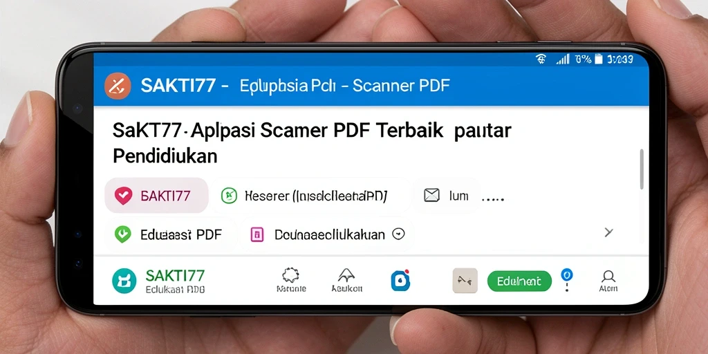 Tampilan antarmuka SAKTI77 dengan fungsi Scanner PDF yang intuitif.